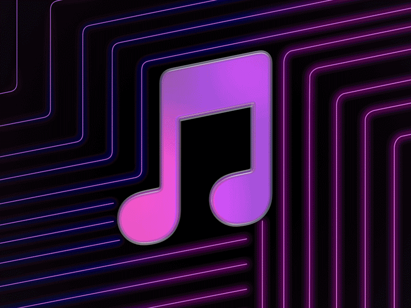 Get Neon Apple Music Logo Purple Images