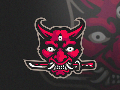 ONI MASK LOGO branding character e sport esport illustration logo logodesign mascotlogo sport vector