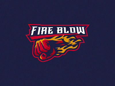 fire blow logo concept branding esport fire graphic design illustration logodesign sport vector