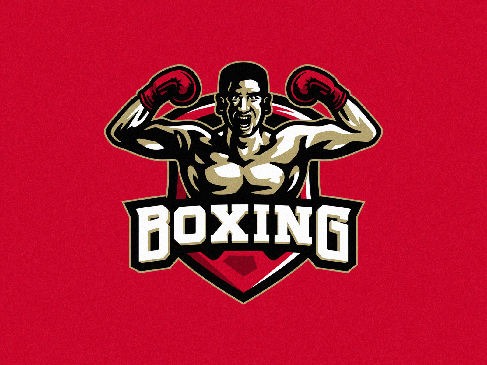 Boxing logo concept by Saiku Rizal on Dribbble