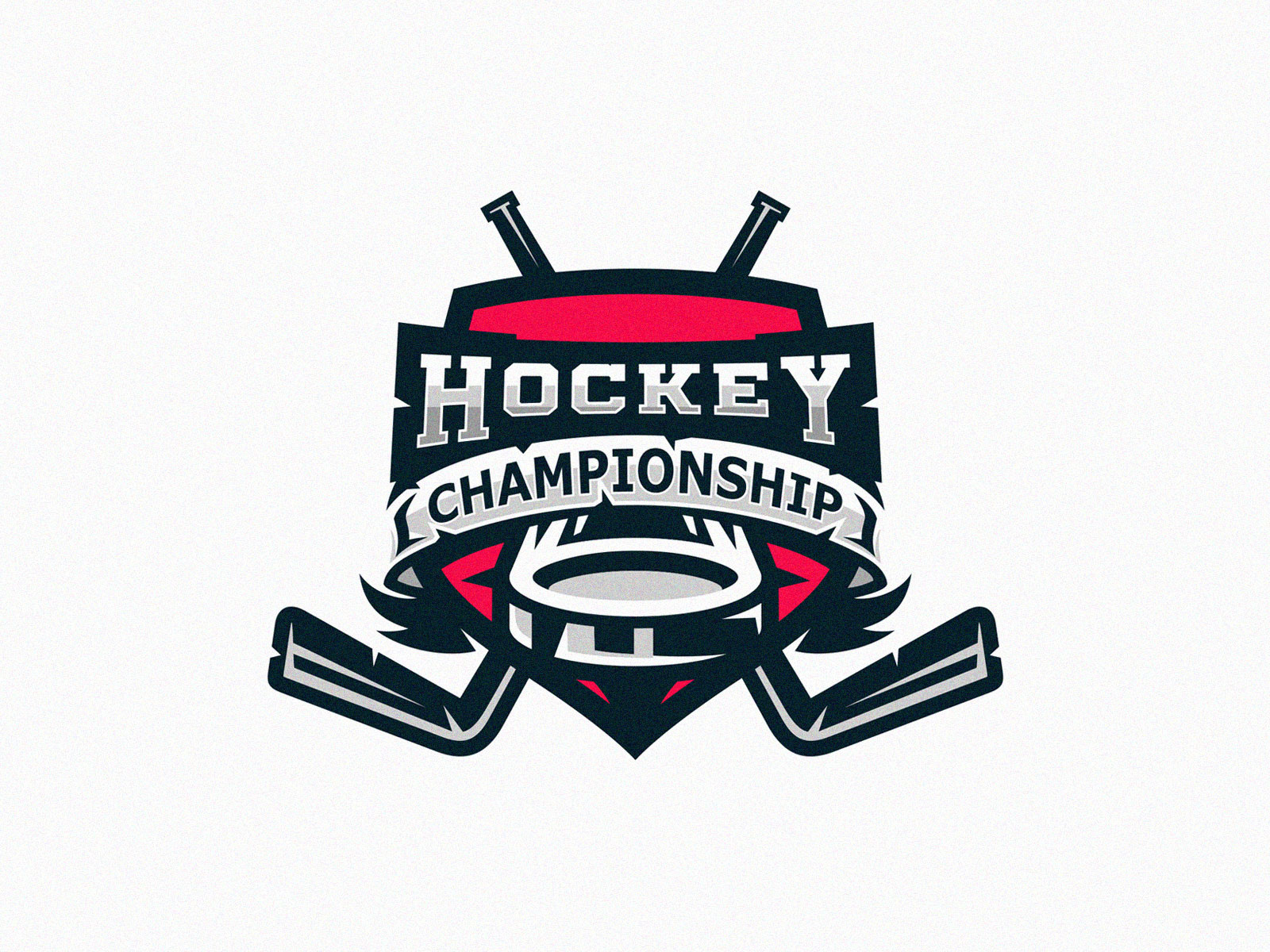 Hockey championship logo concept by Saiku Rizal on Dribbble