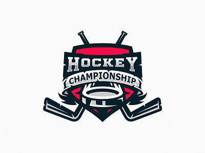 Hockey championship logo concept design graphic design hockey logo logodesign sportlogo sports t shirt uniform vector
