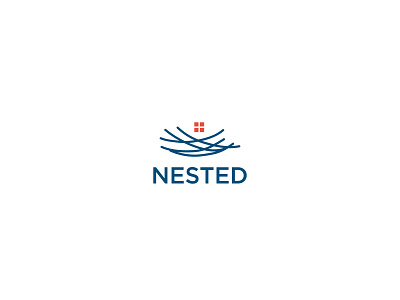 Nested Eeal Estate logo brand branding business logo corporate identity flat icon identity illustration minimal logo modern logo design nest logo
