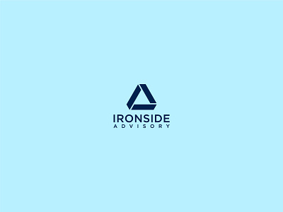 Ironside Advisory brand branding character clean flat icon identity ironside advisory lettering logo minimal typography