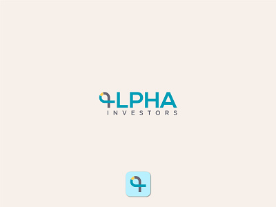 Alpha Investors alpha investors brand branding character clean flat icon identity logo minimal typography vector