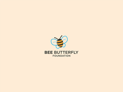 Bee Butterfly Foundation bee bee butterfly bee butterfly foundation beeteeth beetles brand branding design flat icon identity logo minimal typography vector
