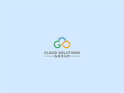 Cloud Solutions Group branding cloud cloud app cloud logo cloud solutions cloud solutions group flat icon identity minimal
