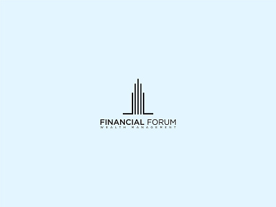 Financial Forum character financial advisor financial app financial forum financial logo flat icon identity logo typography