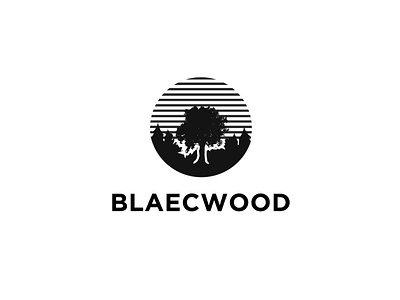 Blaecwood logo dark logo graphic graphicdesign mysterious logo nature logo technology