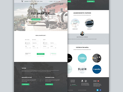 Fly Victor Concept Redesign app flat ios 7 iphone mac onepage redesign responsive ui website