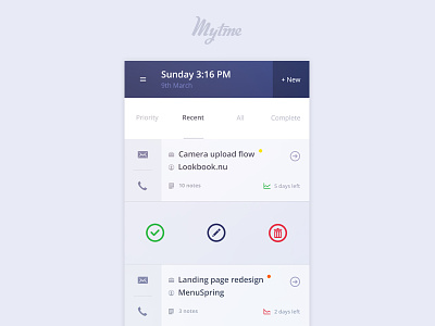 MyTime - Client Manager facelift 