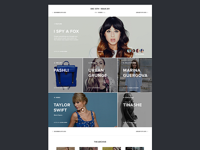 Discovery piece article blog content fashion layout ui ux web