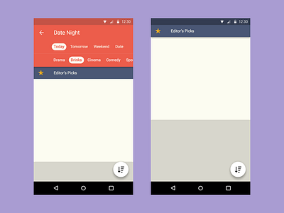 Android Scrolling States by Ben Dunn on Dribbble