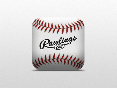 Baseball icon america app application ball baseball buttons facebook icon icons interface ios iphone logo mac red texture twitter typography ui user ux weather web white