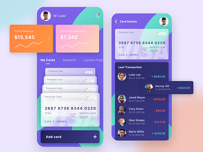 Finance: Mobile app android app animation finance finance business financial financial app glassmorphism interaction design ios app design mobile mobile app mobile design ui design uiux ux design uxdesign