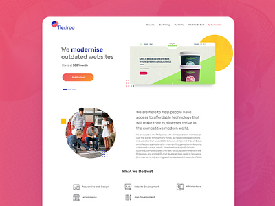 Flexiroo website design inspiration minimal ui ux webdesign website