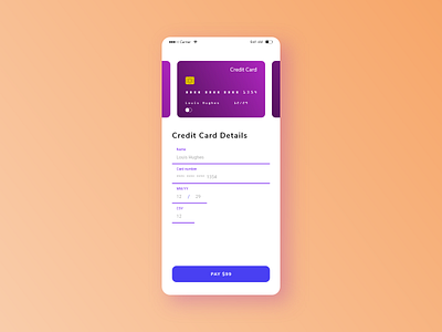 Pagina de Pago creditcard dailyui dailyui 002