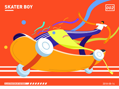 SKATER BOY art design illustration