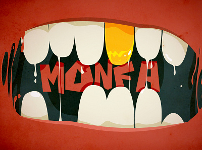 Monfa brand branding character concept design illustration vector website
