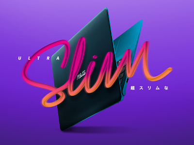 Ultra Slim art design digital digital art illustration lettering lettering art trend trendy typography ultra slim vector