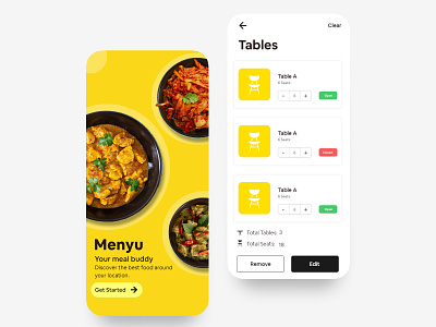 Food App adobe app behance design dribble food illustration ui uiux ux uxdesign