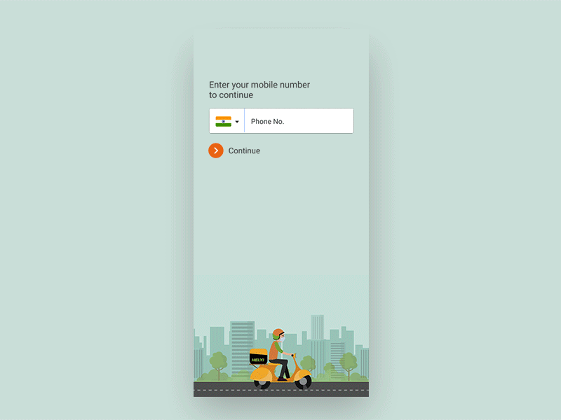 UI Animation for Delivery App