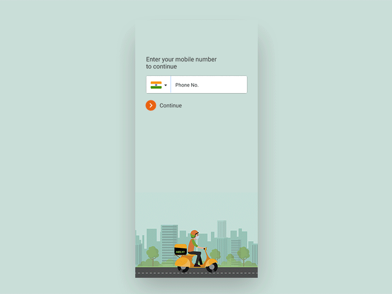 UI Animation for Delivery App animation app delivery delivery app design food food app gif ui uiux