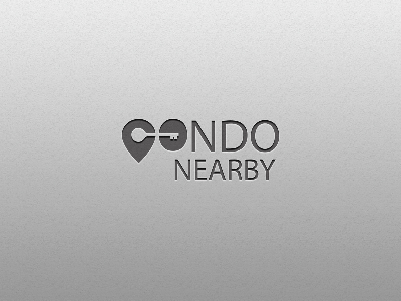 Locate home nearby clean ui building logodesign logotype condo home dribble clean minimal logo