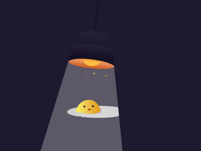 Dangling light GIF Illustration behance design art dribble gif graphicdesign illustraion light omlet ui uidesign uidesing uiux usdesign