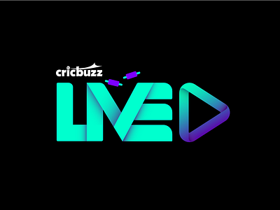 Cricbuzz LIVE logo app brand and identity branding cricket digitalart logo typography vector website