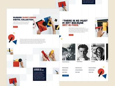 Russian Avant-Garde Digital Collection Website Design