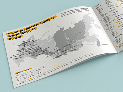 A Comprehensive Guide to World Music in Russia brochure design illustration