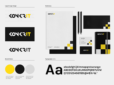 Konkrit Agency Branding branding branding agency branding and identity branding concept colors graphic logo stationary design typography