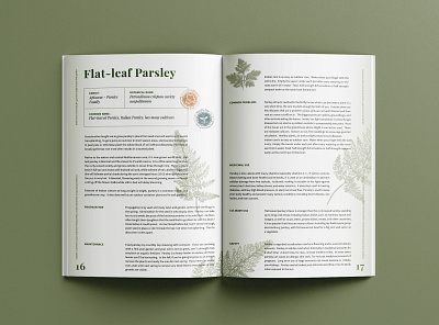 Book Interior Layout Design adobe illustrator adobe indesign book botanic layout print layout