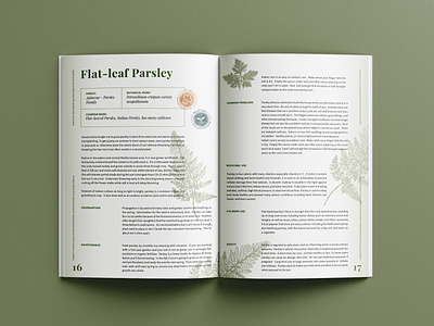Book Interior Layout Design adobe illustrator adobe indesign book botanic layout print layout