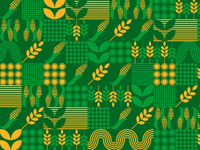 Pattern Design for Zernotorg.com adobe illustrator agriculture corn design grain icon pattern