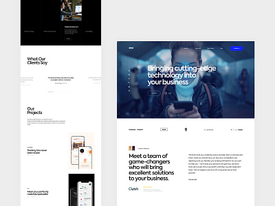 INVO New Website 2.0 - Redesign Home agency behance clean design digial agency graphic design home homepage invo projects services testimonials ui user interface ux web web design website
