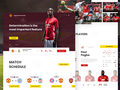 Manchester United - webdesign concept design intervi landing page man utd man utd website manchester united patryk polak red devils redesign man utd redesign manchester united soccer website ui ux webdesign website manchester united