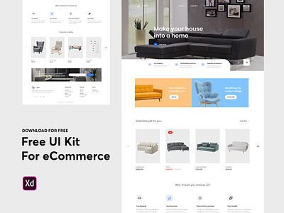 eCommerce – Free UI Kit