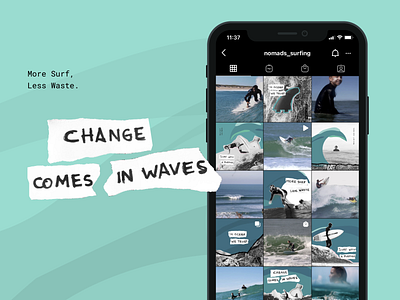Nomads Surfing brand campaign campaigns impact marketing nomads surfing sport sport deisgn sports sports app sports logo surf surf branding surf campaign surfing waves