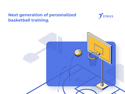 Striv3 basketball branding digital design graphic design illustration logo mobile mobile design sport sports ui ux