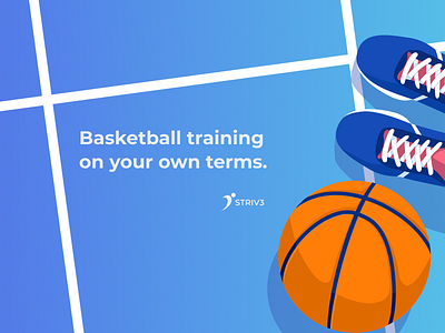 Striv3 basketball branding design digital design graphic design illustration logo mobile design mobile ui sports sports tech ui ux ui