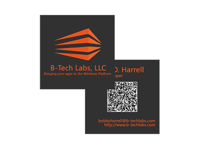 B-Tech Labs, LLC business card