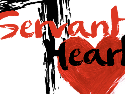 Servant Heart church god heart helper logo servant