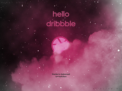 Hello Dribbble alirezam dribbble first shot hello