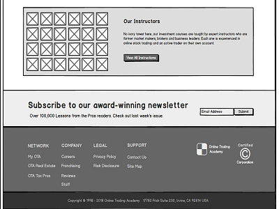 Website Footer UI design