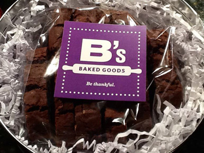 B's Baked Goods identity label