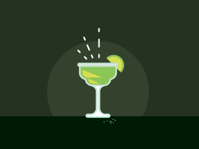 Rita green illustration just for fun lime margarita