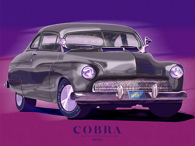 Cobra 1986 / Mercury Monterey Coupé app design applepencil car digital illustration digitalart illustration ipadpro poster procreate