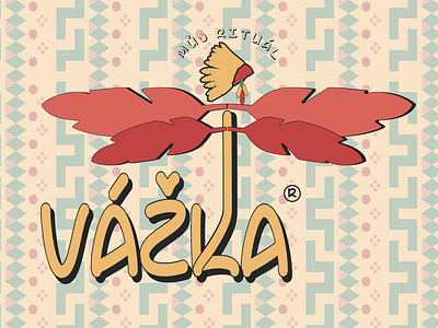 Playful concept of redesign Czech product "Vážka" brand design logo typography vector